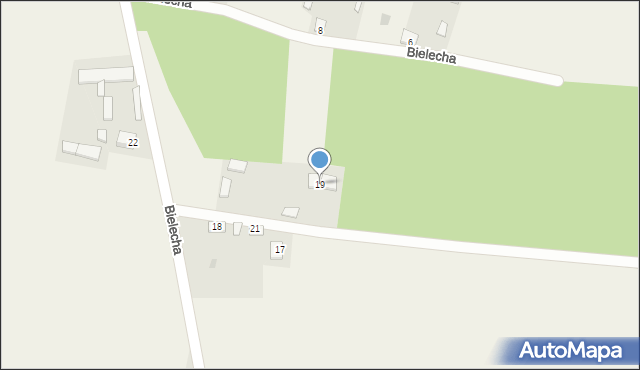 Bielecha, Bielecha, 19, mapa Bielecha