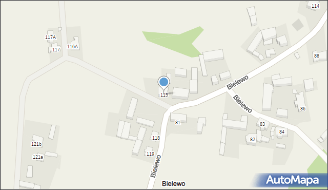 Bielewo, Bielewo, 115, mapa Bielewo