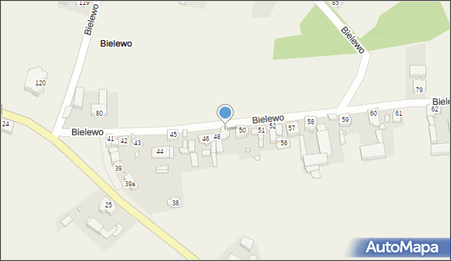 Bielewo, Bielewo, 49, mapa Bielewo