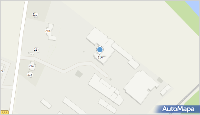 Bielice, Bielice, 21A, mapa Bielice