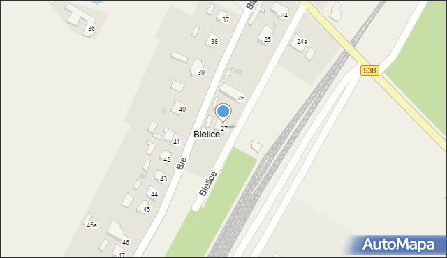 Bielice, Bielice, 27, mapa Bielice