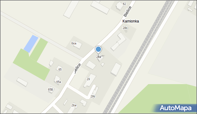 Bielice, Bielice, 28a, mapa Bielice