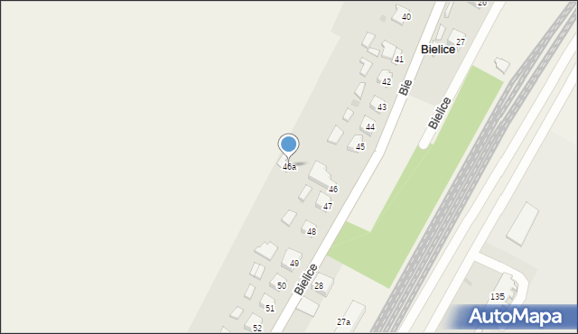 Bielice, Bielice, 46a, mapa Bielice
