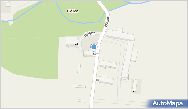 Bielice, Bielice, 16, mapa Bielice
