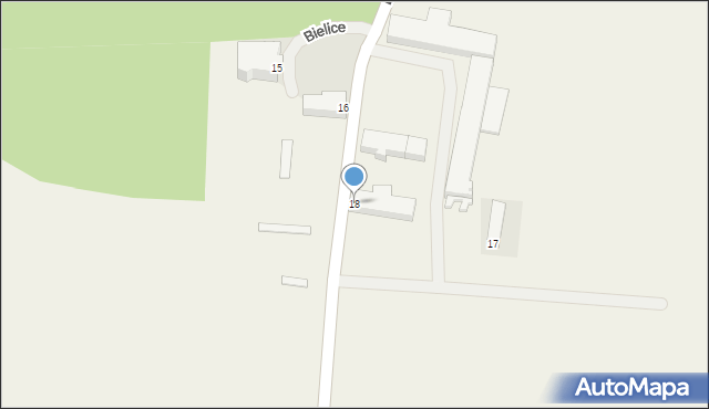 Bielice, Bielice, 18, mapa Bielice