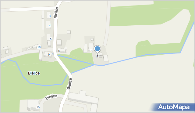 Bielice, Bielice, 8, mapa Bielice