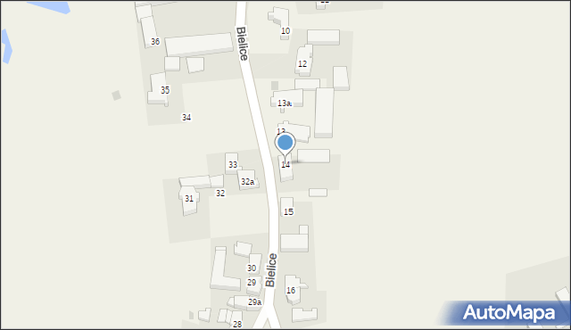 Bielice, Bielice, 14, mapa Bielice
