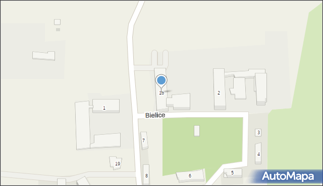 Bielice, Bielice, 1b, mapa Bielice