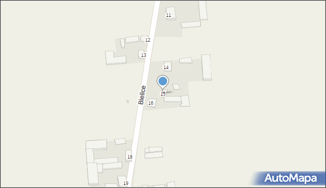 Bielice, Bielice, 15, mapa Bielice