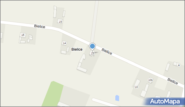 Bielice, Bielice, 13, mapa Bielice