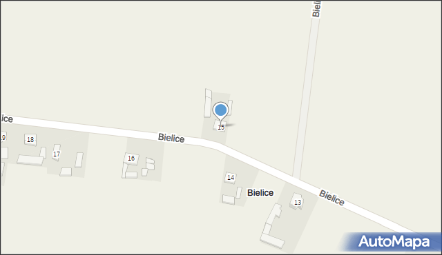 Bielice, Bielice, 15, mapa Bielice