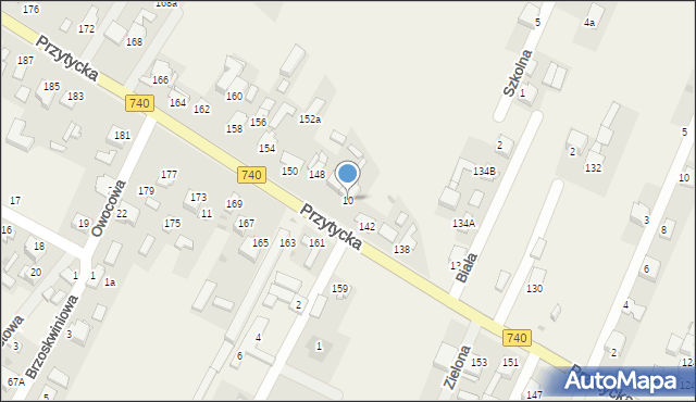 Bielicha, Bielicha, 10, mapa Bielicha