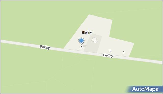Bieliny, Bieliny, 6, mapa Bieliny