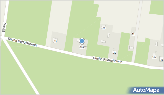 Bieliny, Bieliny, 20A, mapa Bieliny