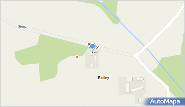 Bieliny, Bieliny, 3, mapa Bieliny