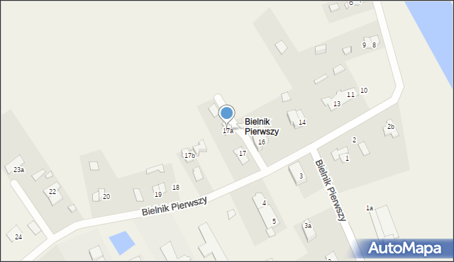 Bielnik Pierwszy, Bielnik Pierwszy, 17a, mapa Bielnik Pierwszy