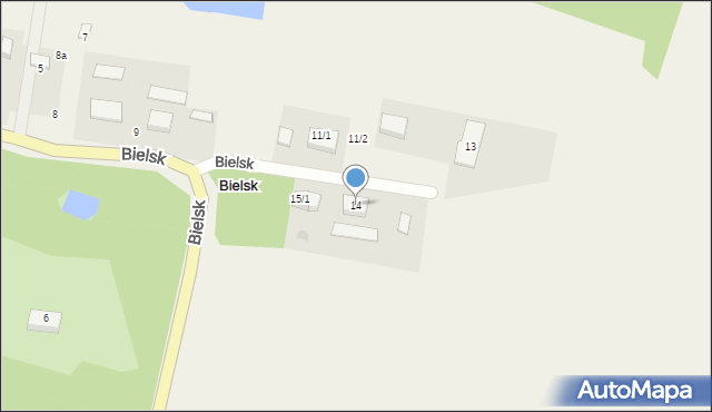 Bielsk, Bielsk, 14, mapa Bielsk