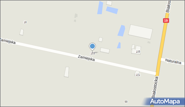 Bielsk Podlaski, Białostocka, 103, mapa Bielsk Podlaski
