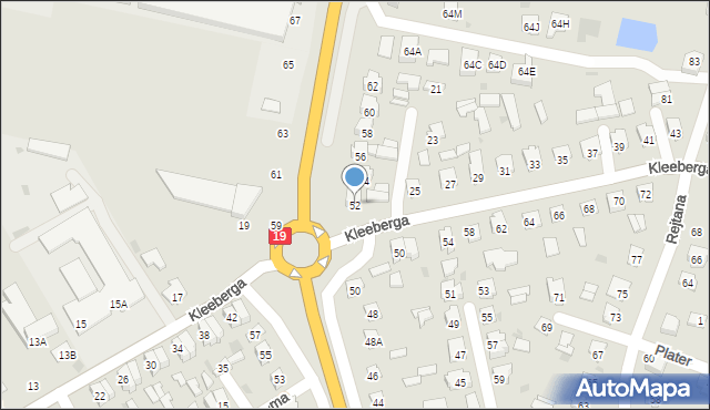 Bielsk Podlaski, Białostocka, 52, mapa Bielsk Podlaski