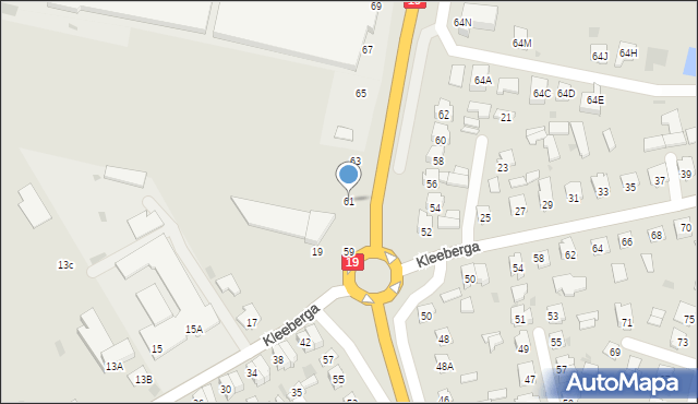 Bielsk Podlaski, Białostocka, 61, mapa Bielsk Podlaski