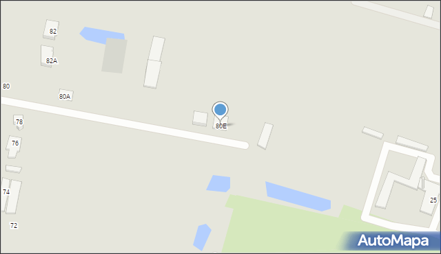 Bielsk Podlaski, Białostocka, 80E, mapa Bielsk Podlaski