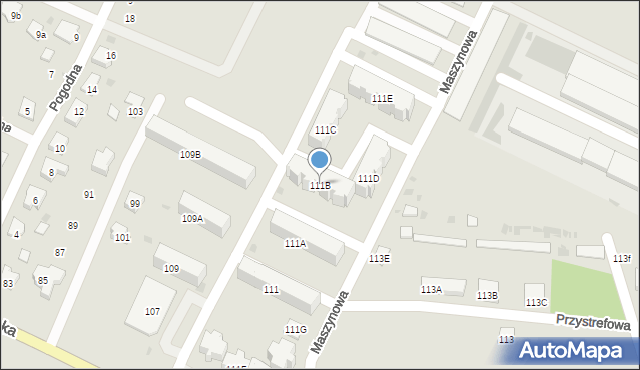 Bielsk Podlaski, Białowieska, 111B, mapa Bielsk Podlaski