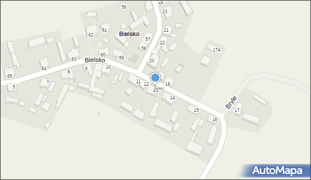 Bielsko, Bielsko, 13, mapa Bielsko