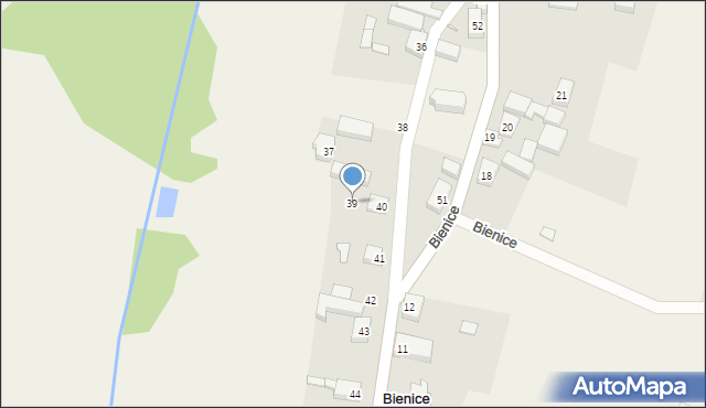 Bienice, Bienice, 39, mapa Bienice