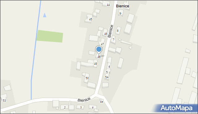 Bienice, Bienice, 48, mapa Bienice