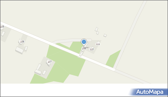 Bieniec, Bieniec, 109, mapa Bieniec
