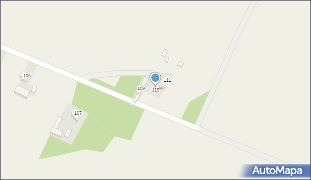 Bieniec, Bieniec, 110, mapa Bieniec