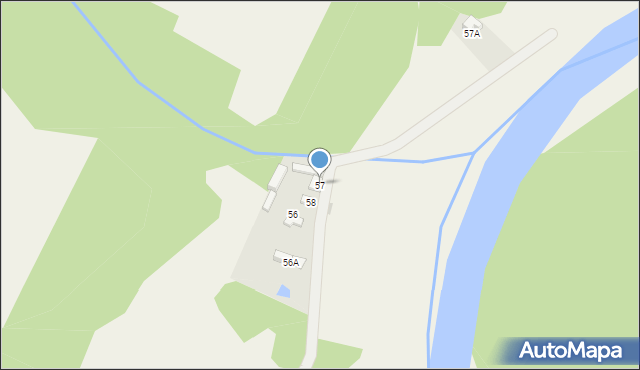 Bieniec, Bieniec, 57, mapa Bieniec