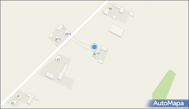 Bieniec, Bieniec, 90, mapa Bieniec