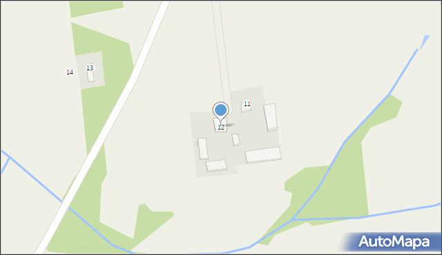 Bieniew, Bieniew, 12, mapa Bieniew