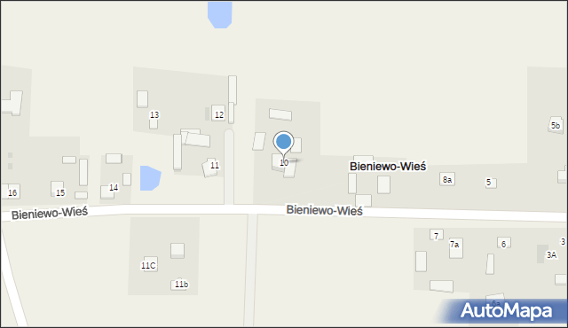 Bieniewo-Wieś, Bieniewo-Wieś, 10, mapa Bieniewo-Wieś