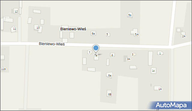 Bieniewo-Wieś, Bieniewo-Wieś, 7a, mapa Bieniewo-Wieś