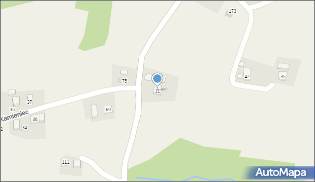 Bieńkowice, Bieńkowice, 11, mapa Bieńkowice