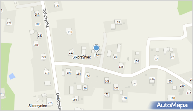 Bieńkowice, Bieńkowice, 120, mapa Bieńkowice