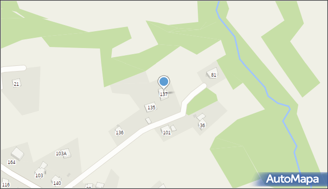 Bieńkowice, Bieńkowice, 137, mapa Bieńkowice
