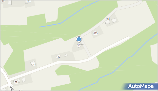 Bieńkowice, Bieńkowice, 40, mapa Bieńkowice