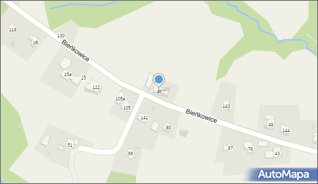 Bieńkowice, Bieńkowice, 46, mapa Bieńkowice