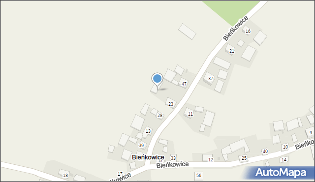 Bieńkowice, Bieńkowice, 64, mapa Bieńkowice