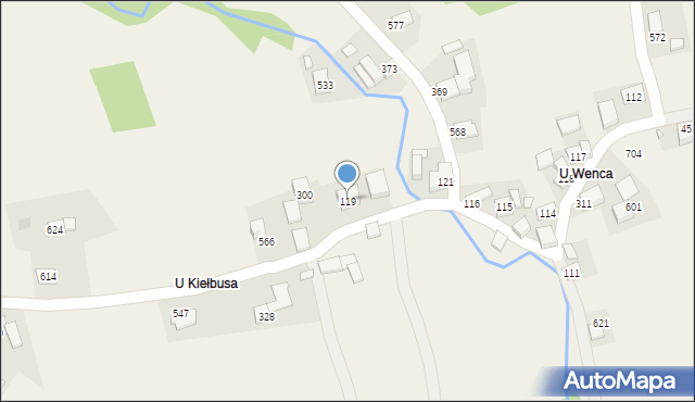 Bieńkówka, Bieńkówka, 119, mapa Bieńkówka