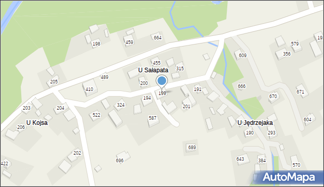 Bieńkówka, Bieńkówka, 199, mapa Bieńkówka