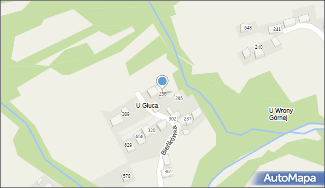 Bieńkówka, Bieńkówka, 236, mapa Bieńkówka