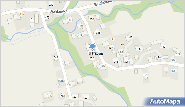 Bieńkówka, Bieńkówka, 29, mapa Bieńkówka