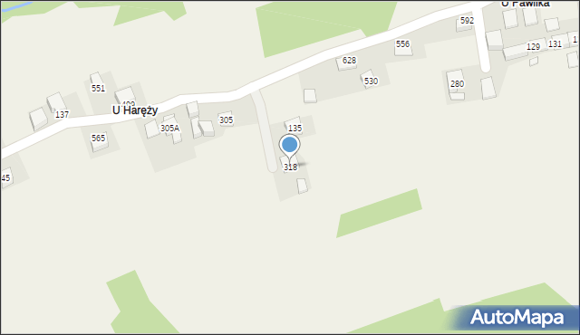 Bieńkówka, Bieńkówka, 318, mapa Bieńkówka