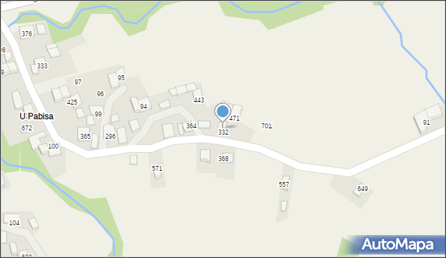 Bieńkówka, Bieńkówka, 395, mapa Bieńkówka