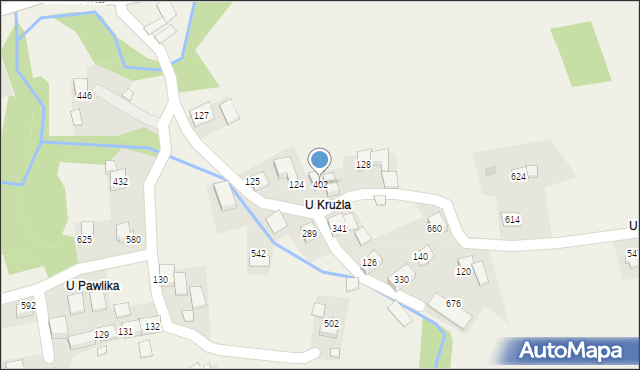 Bieńkówka, Bieńkówka, 402, mapa Bieńkówka