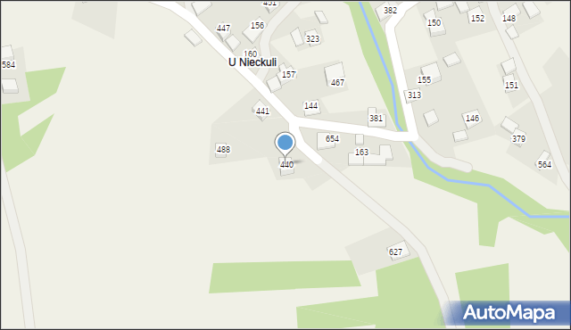 Bieńkówka, Bieńkówka, 440, mapa Bieńkówka